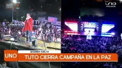 “No hay momento de jugar con el futuro”: Tuto cierra campaña en La Paz con llamado al voto a los indecisos